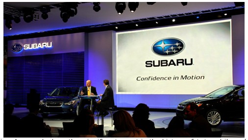 Subaru Shows the Way to 3D LED Display at New York Auto Show 2011