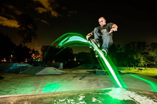 Third Kind skateboard LED lights