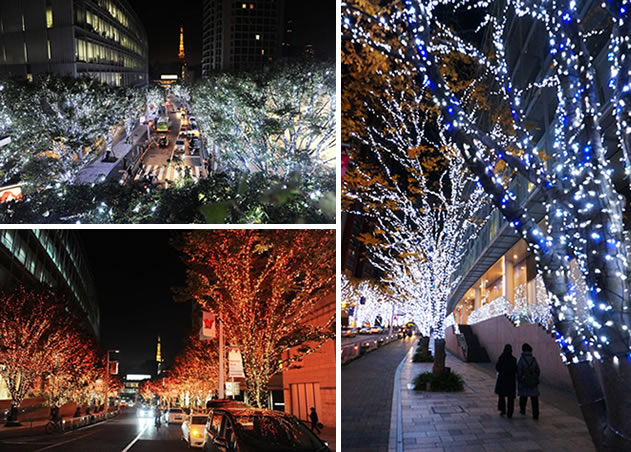 Tokyo Roppongi Hill Christmas lighting
