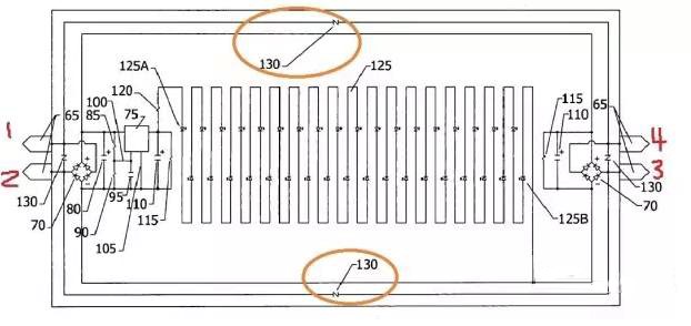 Layout of LED circuit design.