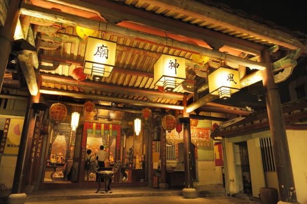 The Front door and the Pavilion of Wind God Temple. Photo Credit: CCAF
