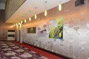 A corner at the conference hall showing forum sponsor's posters. (LEDinside)