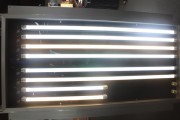 LED T8 tube lights, such as these displayed by Nex Innotec are very popular in Thailand. (LEDinside)